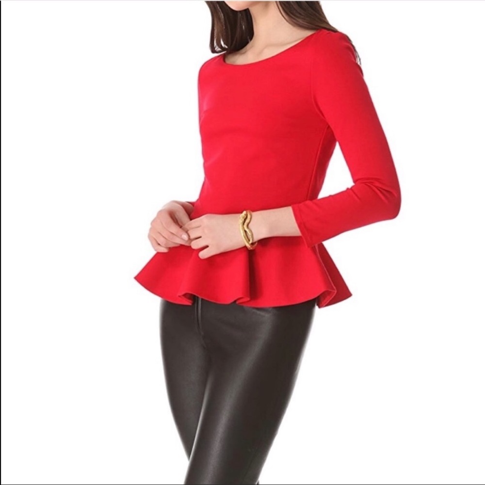 Alice and Olivia Employed S/P Peplum shirt